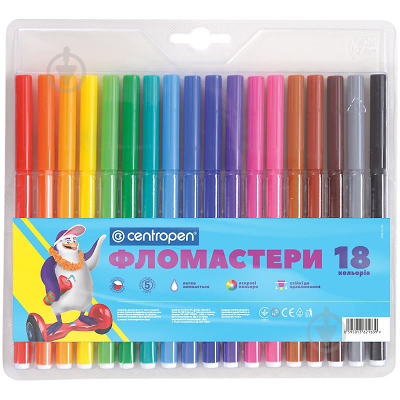 Фломастеры 18 шт. 7790/18 Centropen - фото 1