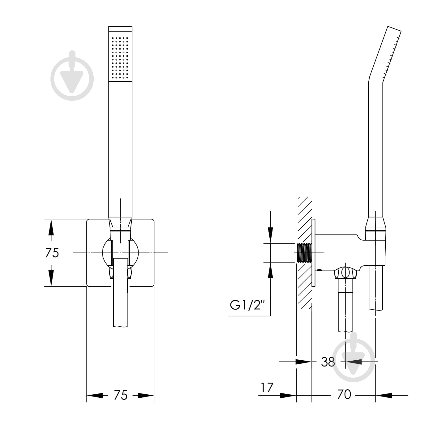 Душевой гарнитур Imprese Smart Click ZMK101901221 - фото 2