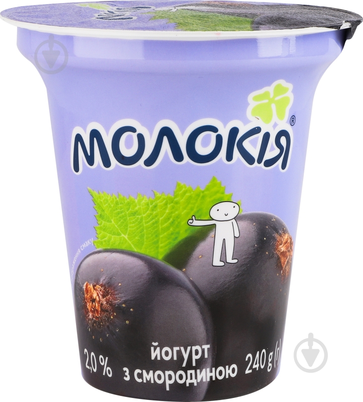 Йогурт ТМ Молокія черная смородина 2% 240 г - фото 5
