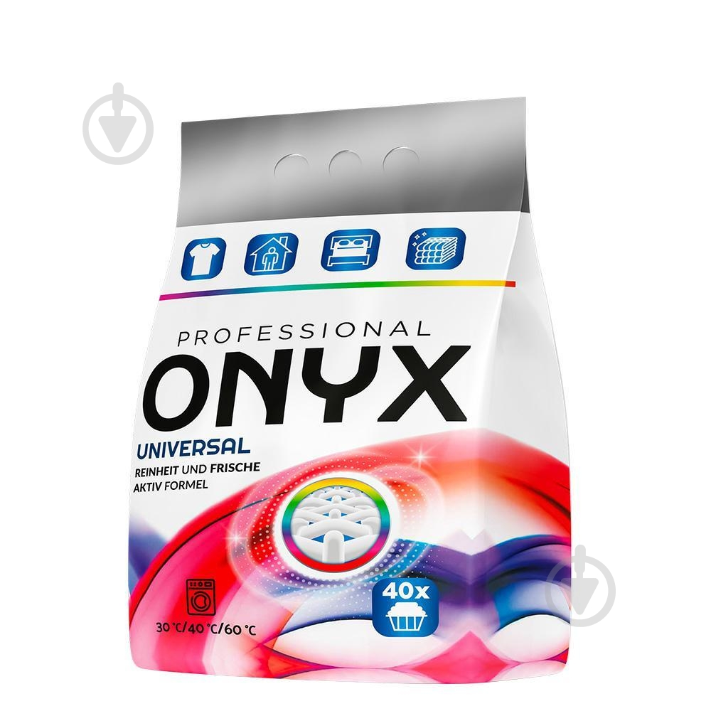 Стиральный порошок для машинной и ручной стирки Onyx Professional Color 2,4 кг - фото 1 Стиральный порошок для машинной и ручной стирки Onyx Professional Color 2,4 кг - фото 1