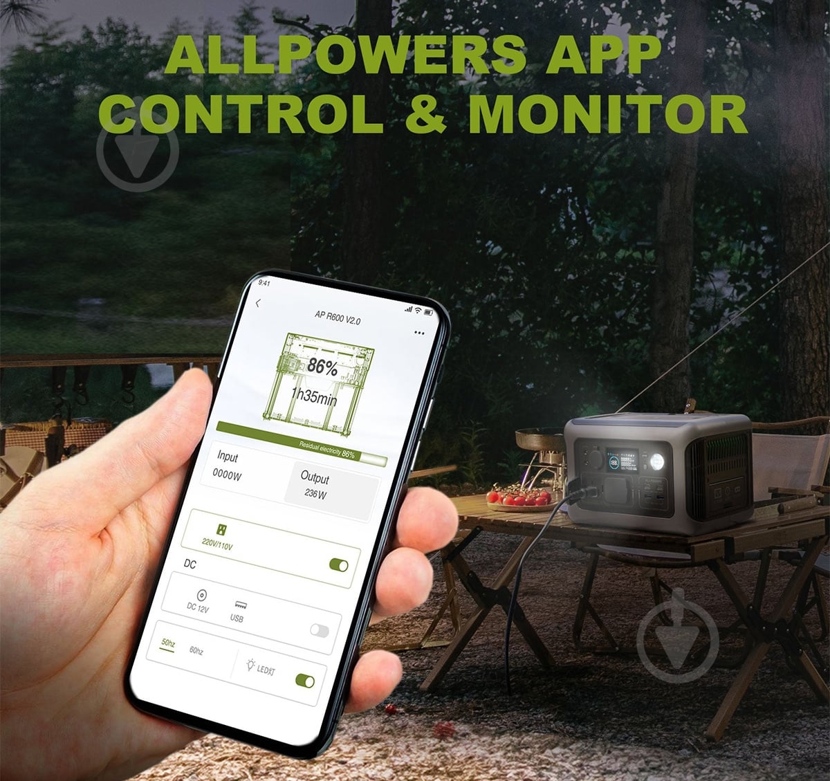 Зарядна станція ALLPOWERS R600 (299 Вт·год) - фото 6