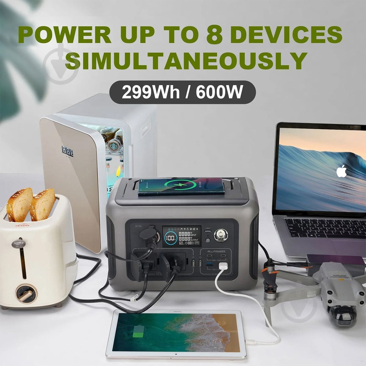 Зарядна станція ALLPOWERS R600 (299 Вт·год) - фото 7