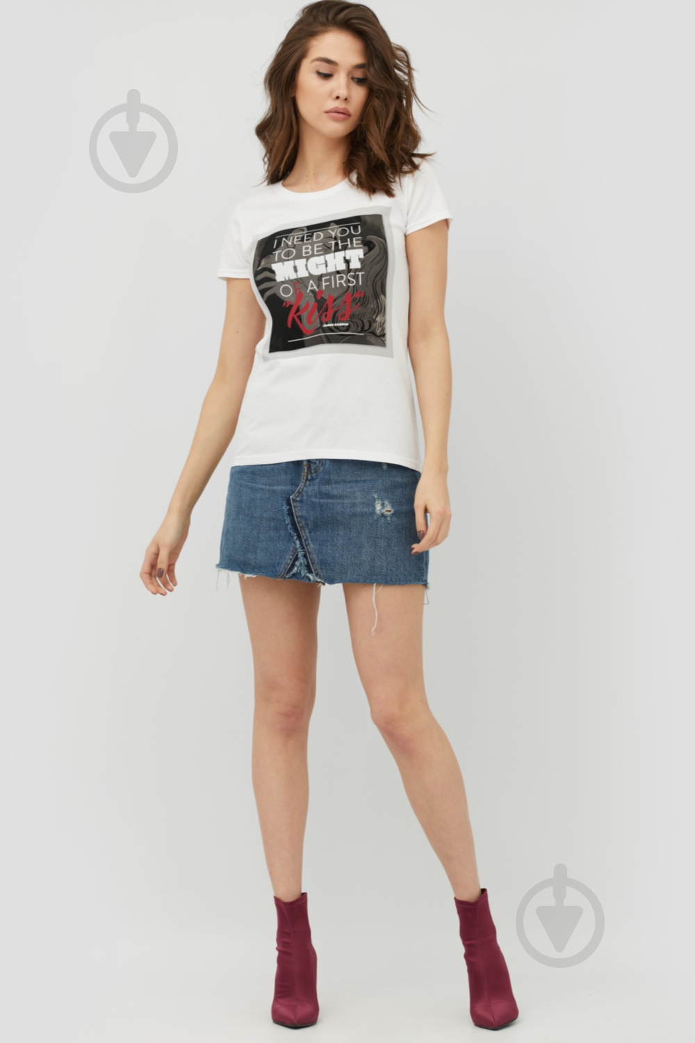 Футболка YAPPI Basic WW1600 р.S белый - фото 2