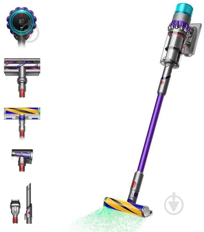 Пылесос аккумуляторный Dyson SV23 GEN5DT Abs (446989-01) nickel/purple - фото 1