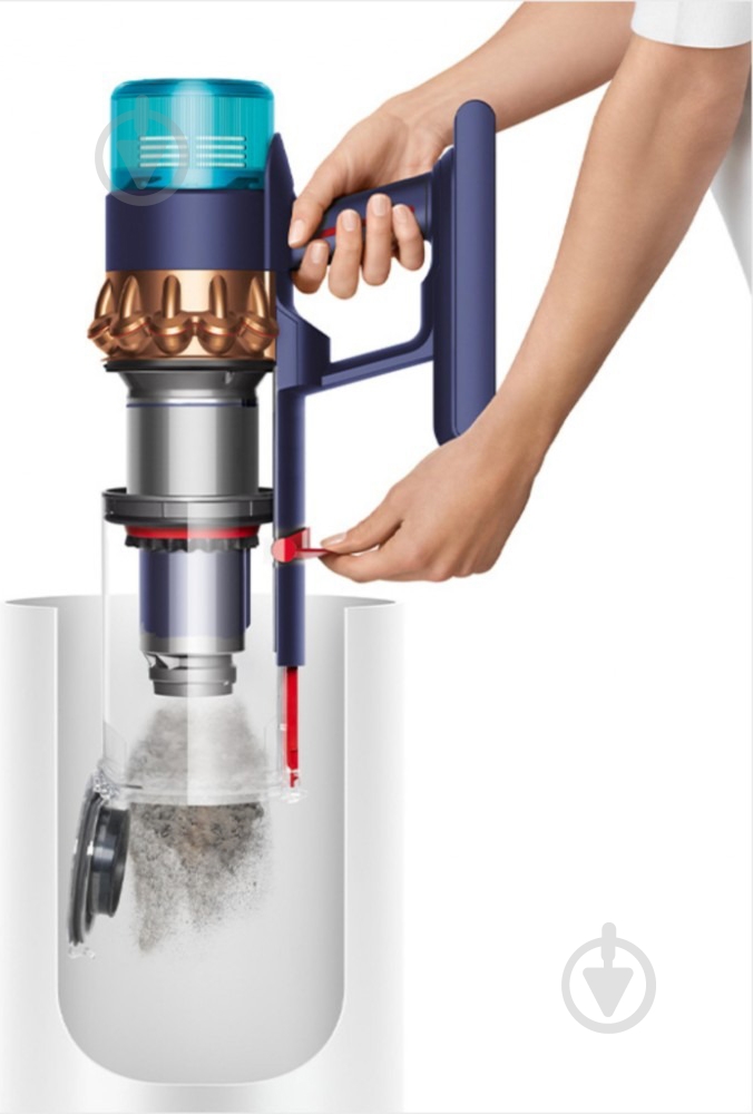 Пылесос аккумуляторный Dyson SV23 GEN5DT Abs (446989-01) nickel/purple - фото 6