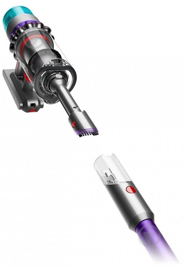 Пылесос аккумуляторный Dyson SV23 GEN5DT Abs (446989-01) nickel/purple - фото 8