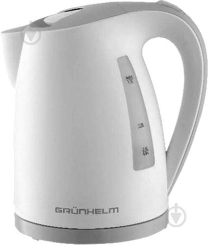 Электрочайник Grunhelm белый - фото 1