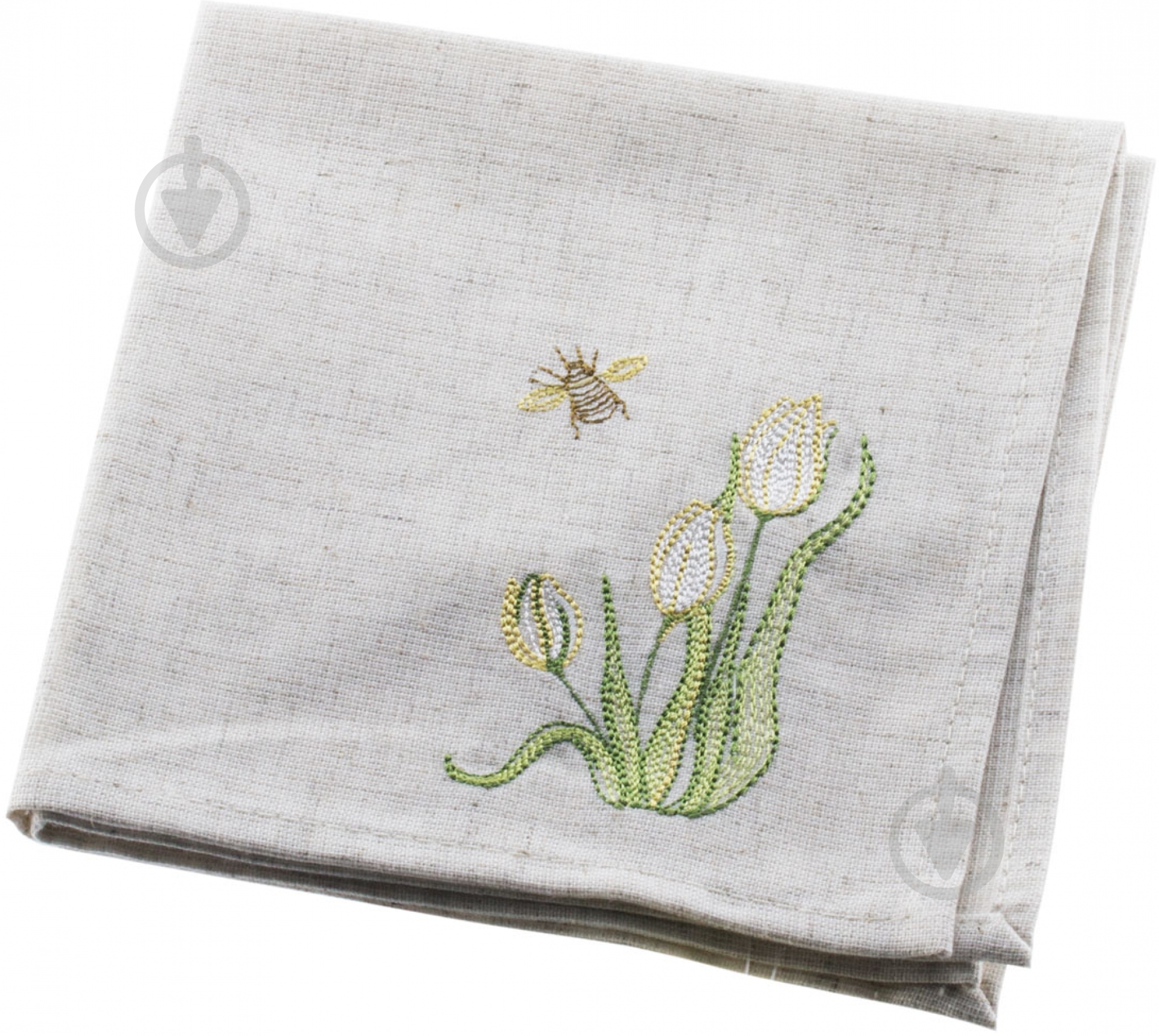 Салфетка Эдельвика 566-13/08 33x33 см серый с рисунком - фото 1