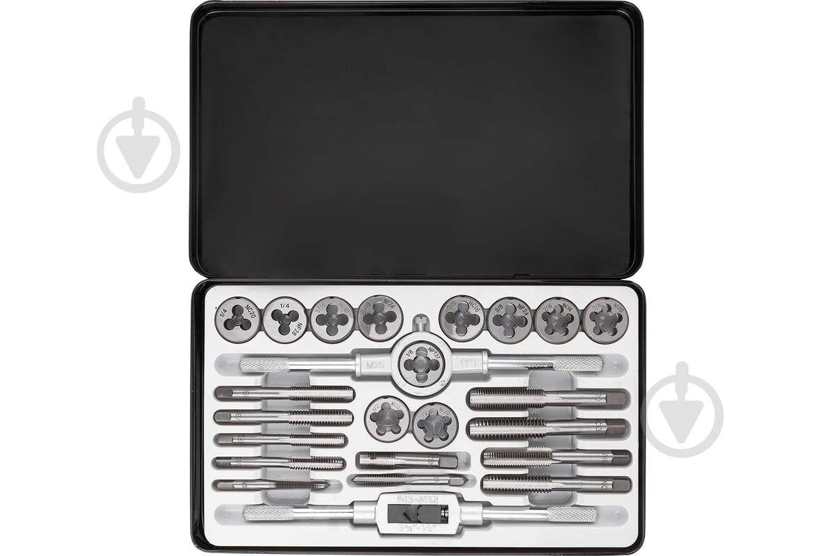 Набор метчиков и плашек дюймовый Scheppach 24 шт. SCH-M024-2 - фото 3