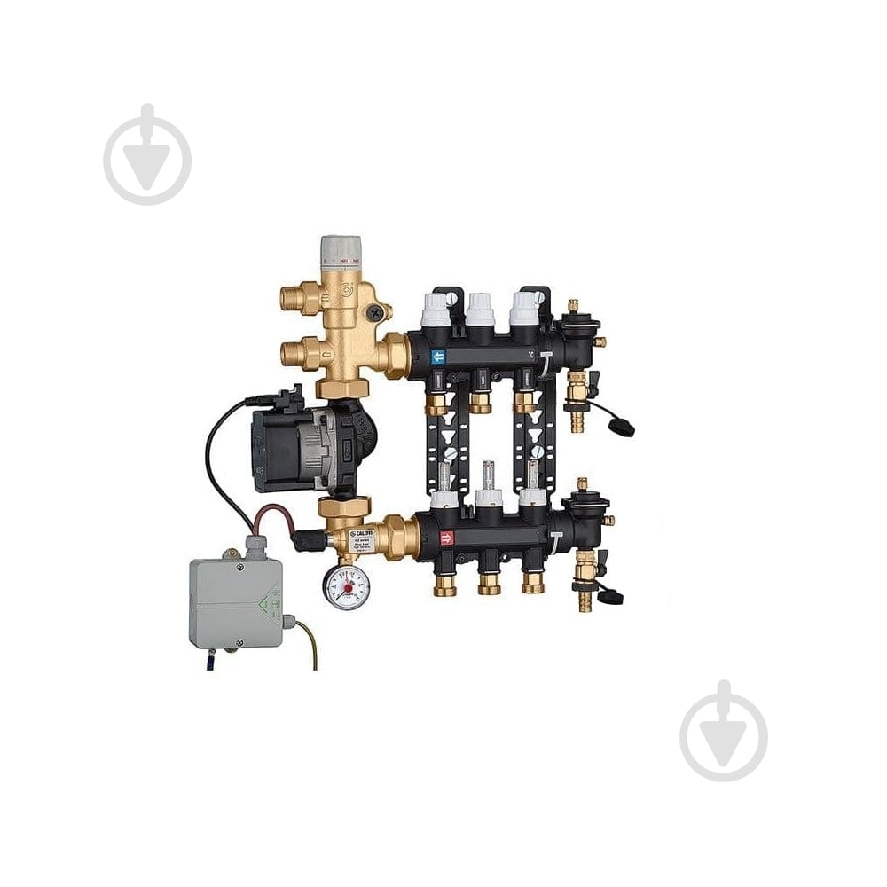 Коллектор Caleffi 1825C5 (технополимер) + смес. группа и насос UPS 25-60 3 / 4 "3 x 3 x 3/4" С - фото 1 Коллектор Caleffi 1825C5 (технополимер) + смес. группа и насос UPS 25-60 3 / 4 "3 x 3 x 3/4" С - фото 1