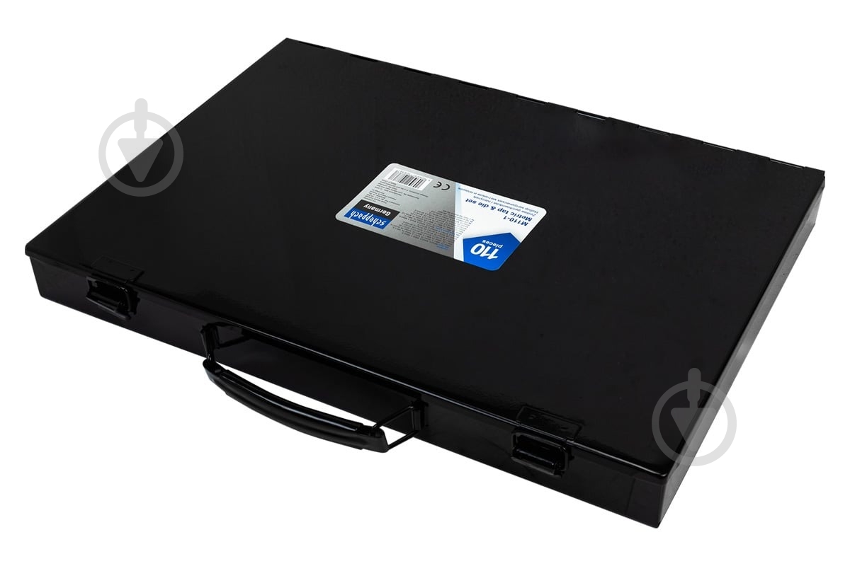 Набор метчиков и плашек метрический, в металлическом кейсе Scheppach 110 шт. SCH-M110-1 - фото 4 Набор метчиков и плашек метрический, в металлическом кейсе Scheppach 110 шт. SCH-M110-1 - фото 4