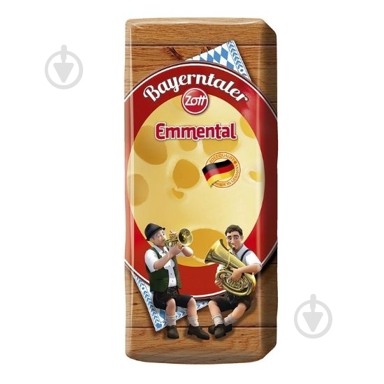 Сыр Zott емменталь байернталер 45% весовой - фото 1