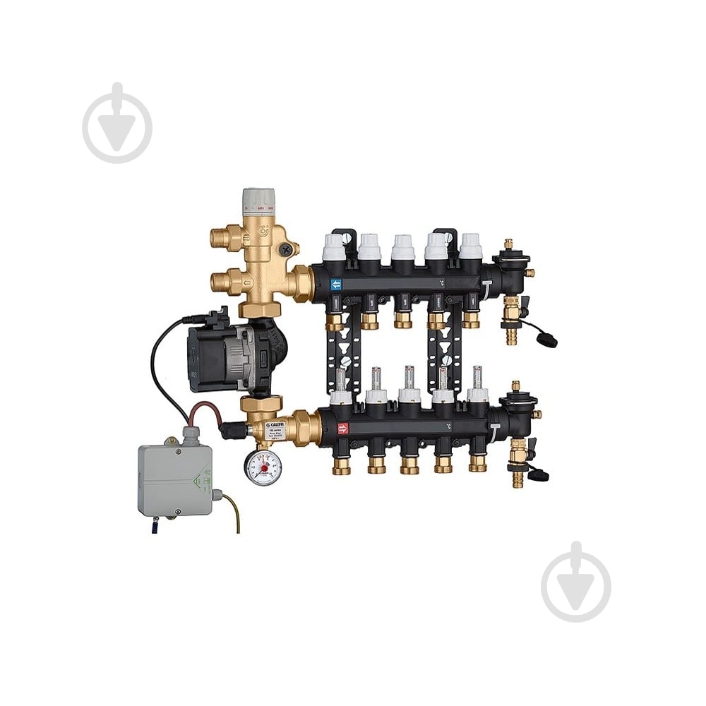 Коллектор Caleffi 1825E5 (технополимер) + смес. группа и насос UPS 25-60 3 / 4 "3 x 5 x 3/4" С - фото 1 Коллектор Caleffi 1825E5 (технополимер) + смес. группа и насос UPS 25-60 3 / 4 "3 x 5 x 3/4" С - фото 1