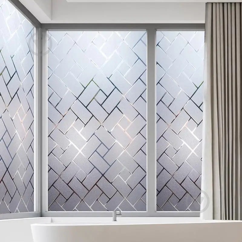 Пленка самоклеющаяся витражная Supretto статическая Ромбы 0,6x2 м - фото 1