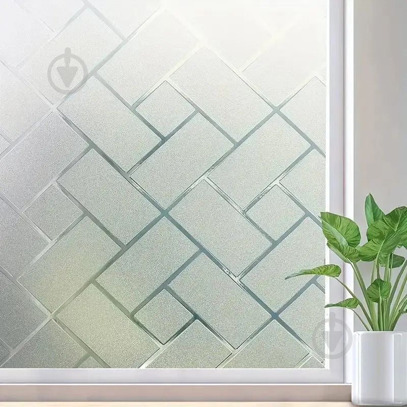 Пленка самоклеющаяся витражная Supretto статическая Ромбы 0,6x2 м - фото 2