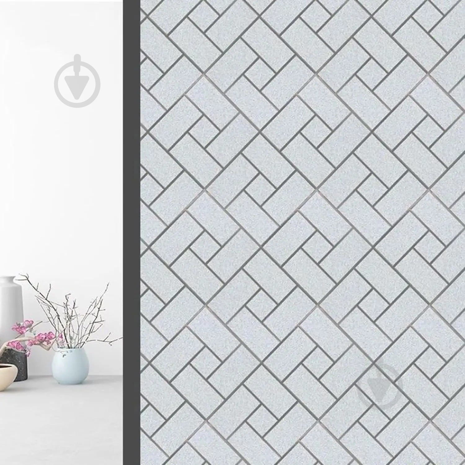 Пленка самоклеющаяся витражная Supretto статическая Ромбы 0,6x2 м - фото 3