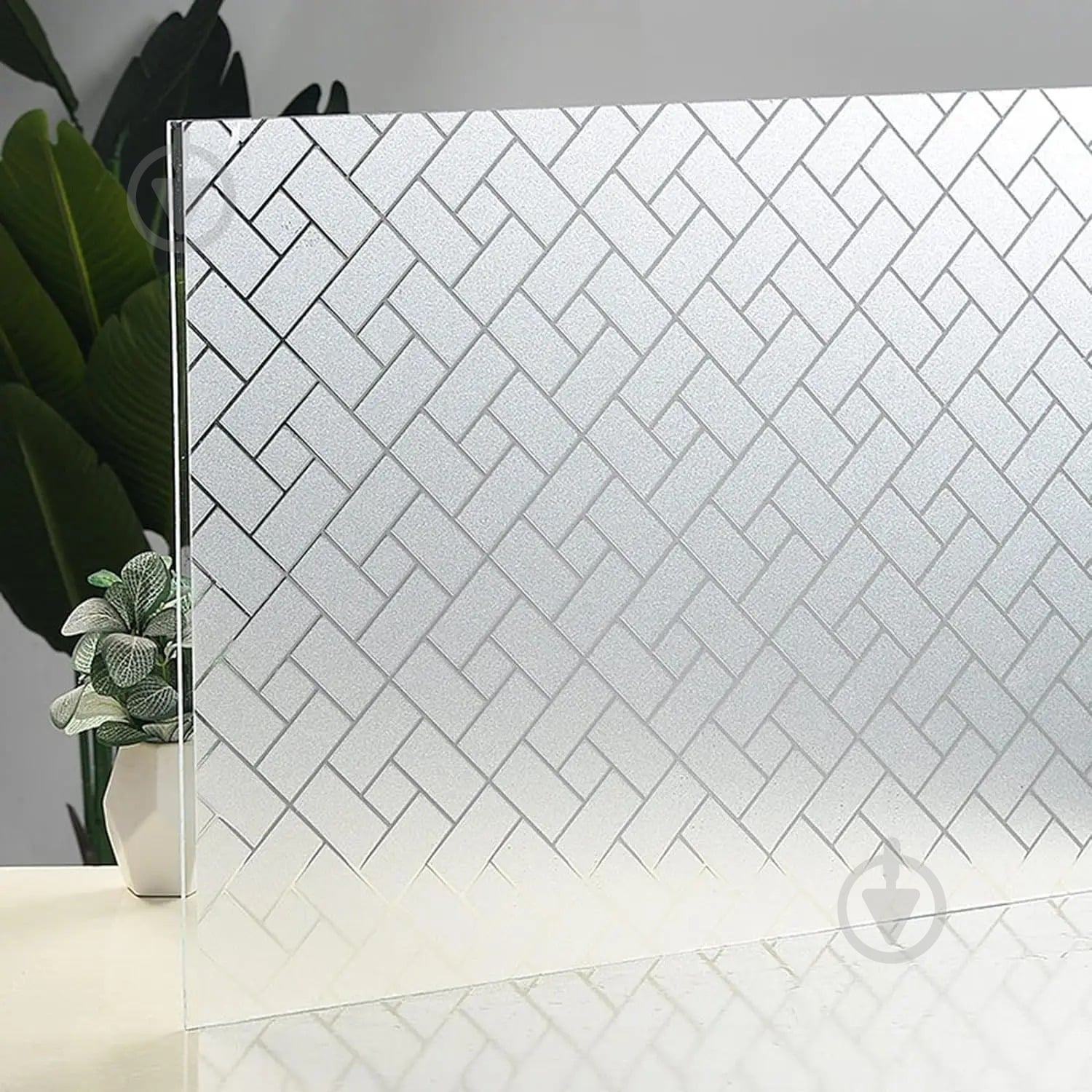 Пленка самоклеющаяся витражная Supretto статическая Ромбы 0,6x2 м - фото 4