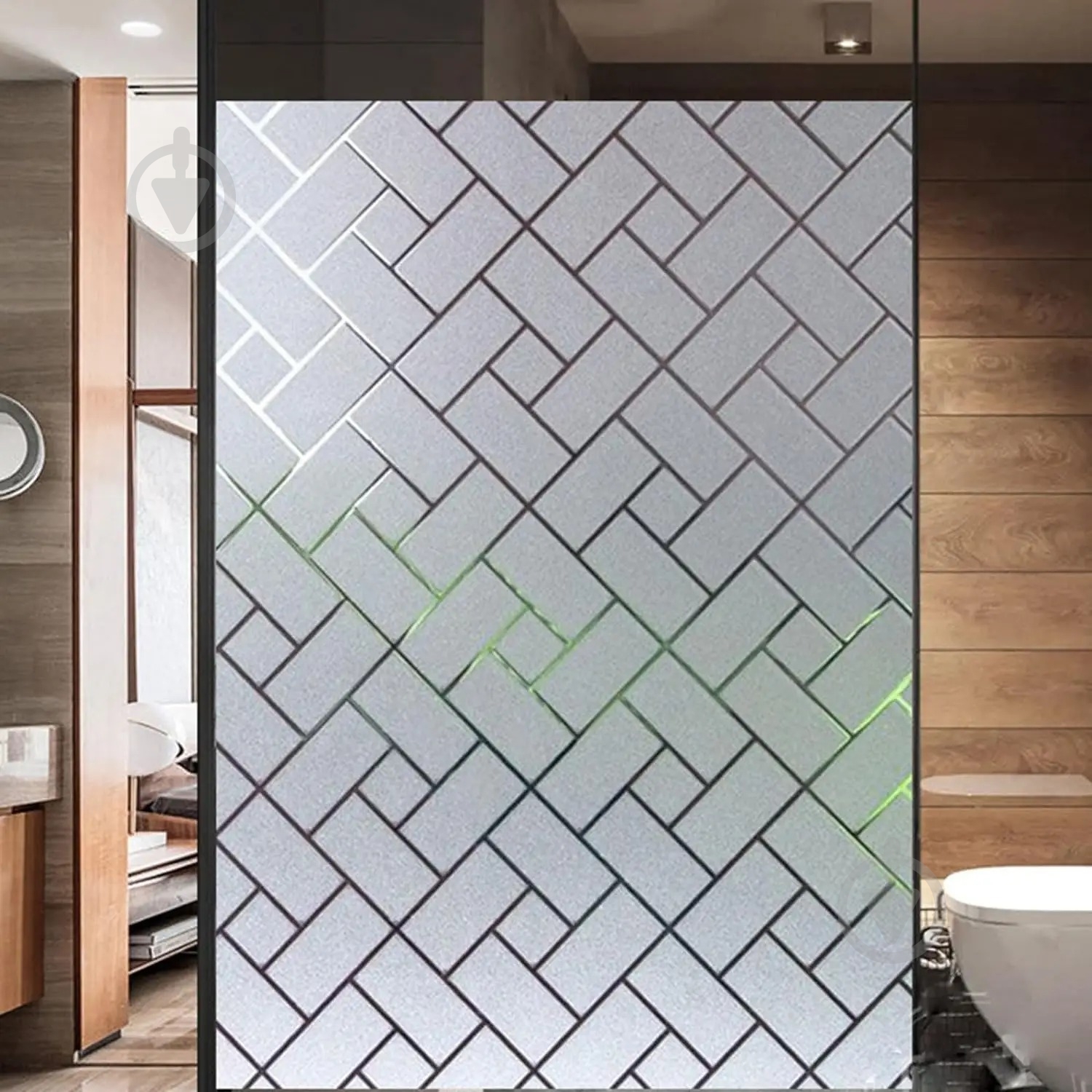 Пленка самоклеющаяся витражная Supretto статическая Ромбы 0,6x2 м - фото 5