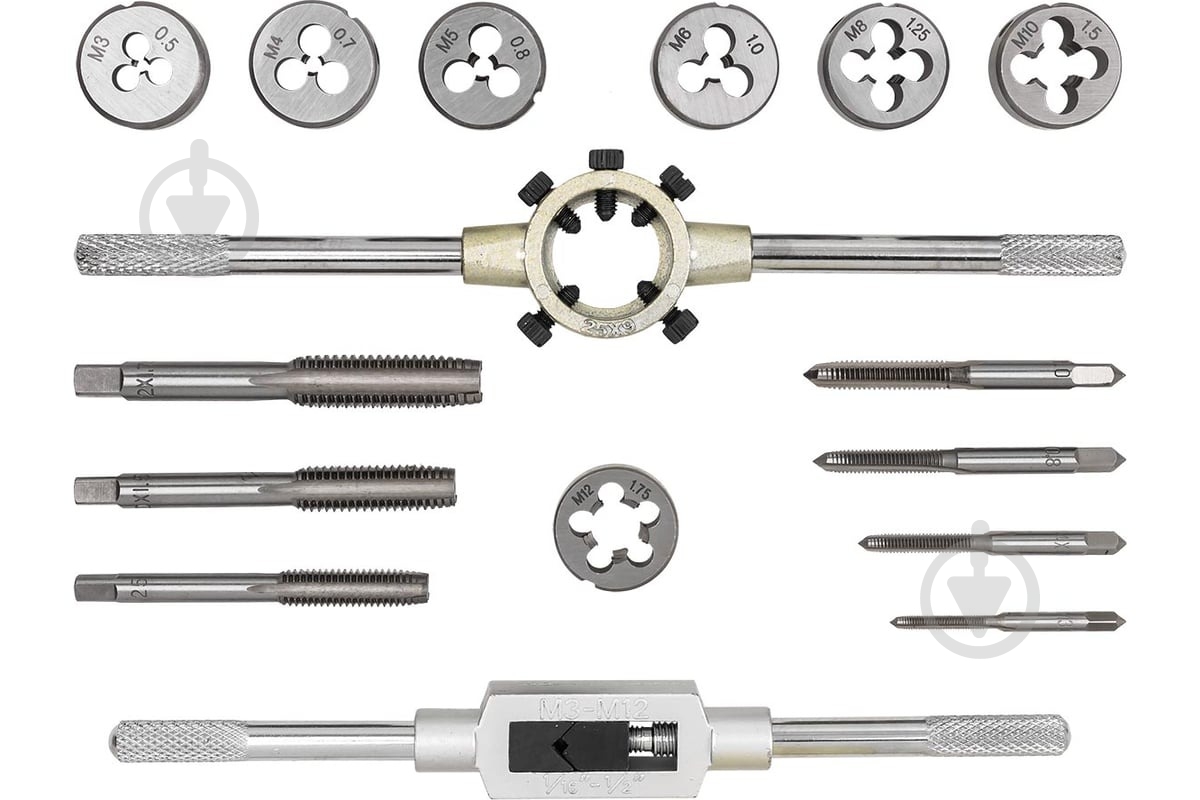 Набор метчиков и плашек метрический JBC 16 шт. JBC-PD016-1 - фото 2 Набор метчиков и плашек метрический JBC 16 шт. JBC-PD016-1 - фото 2