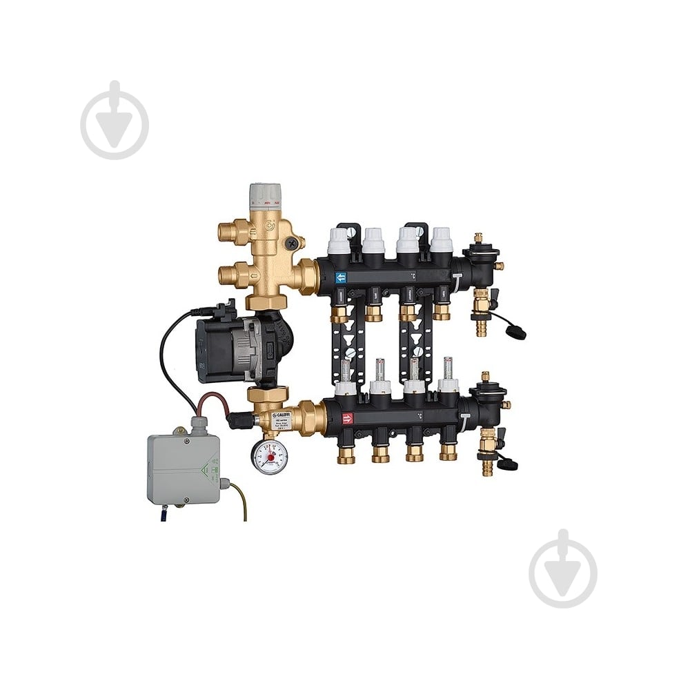 Коллектор Caleffi 1825D5 (технополимер) + смес. группа и насос UPS 25-60 3 / 4 "3 x 4 x 3/4" С - фото 1 Коллектор Caleffi 1825D5 (технополимер) + смес. группа и насос UPS 25-60 3 / 4 "3 x 4 x 3/4" С - фото 1