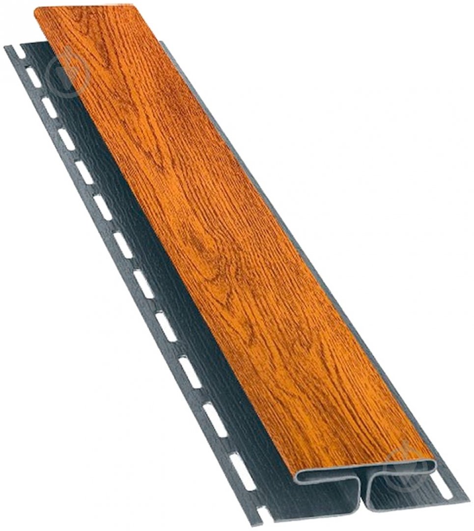 Профиль H-образный BRYZA 3 м дуб золотой - фото 1