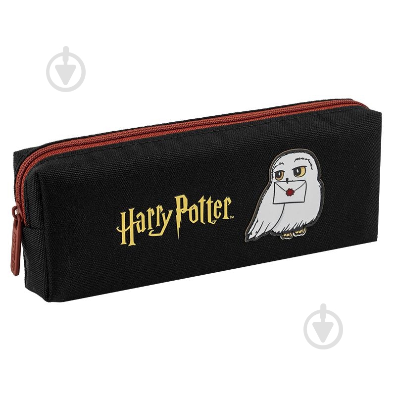 Пенал 642 Harry Potter KITE черный с рисунком - фото 1 Пенал 642 Harry Potter KITE черный с рисунком - фото 1