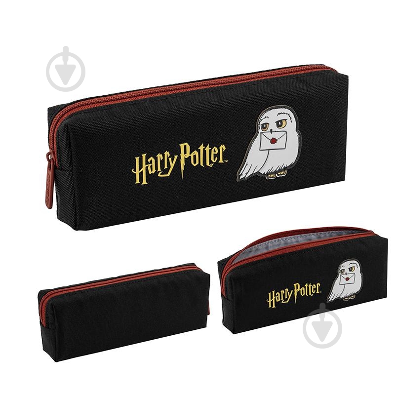 Пенал 642 Harry Potter KITE черный с рисунком - фото 3 Пенал 642 Harry Potter KITE черный с рисунком - фото 3