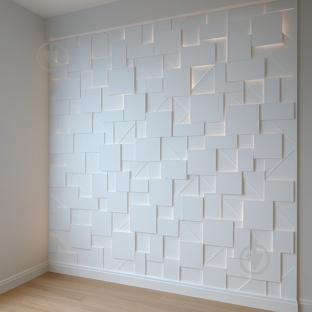 Лист ПВХ TOMO Design 500х500х4 мм спінений білий - фото 3 Лист ПВХ TOMO Design 500х500х4 мм спінений білий - фото 3