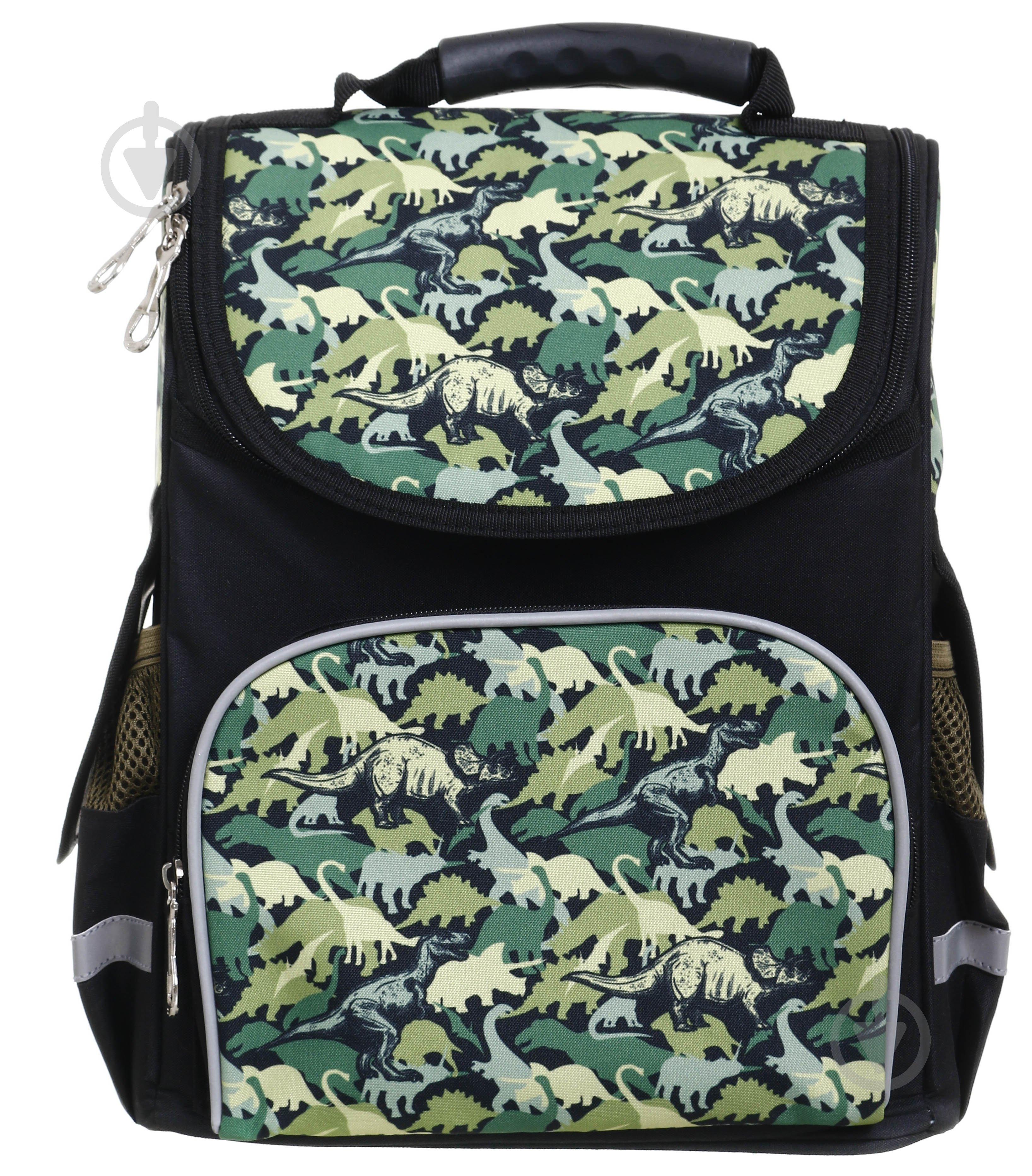 Ранец школьный Nota Bene короб ортопедический Dino динозавр хаки - фото 1 Ранец школьный Nota Bene короб ортопедический Dino динозавр хаки - фото 1