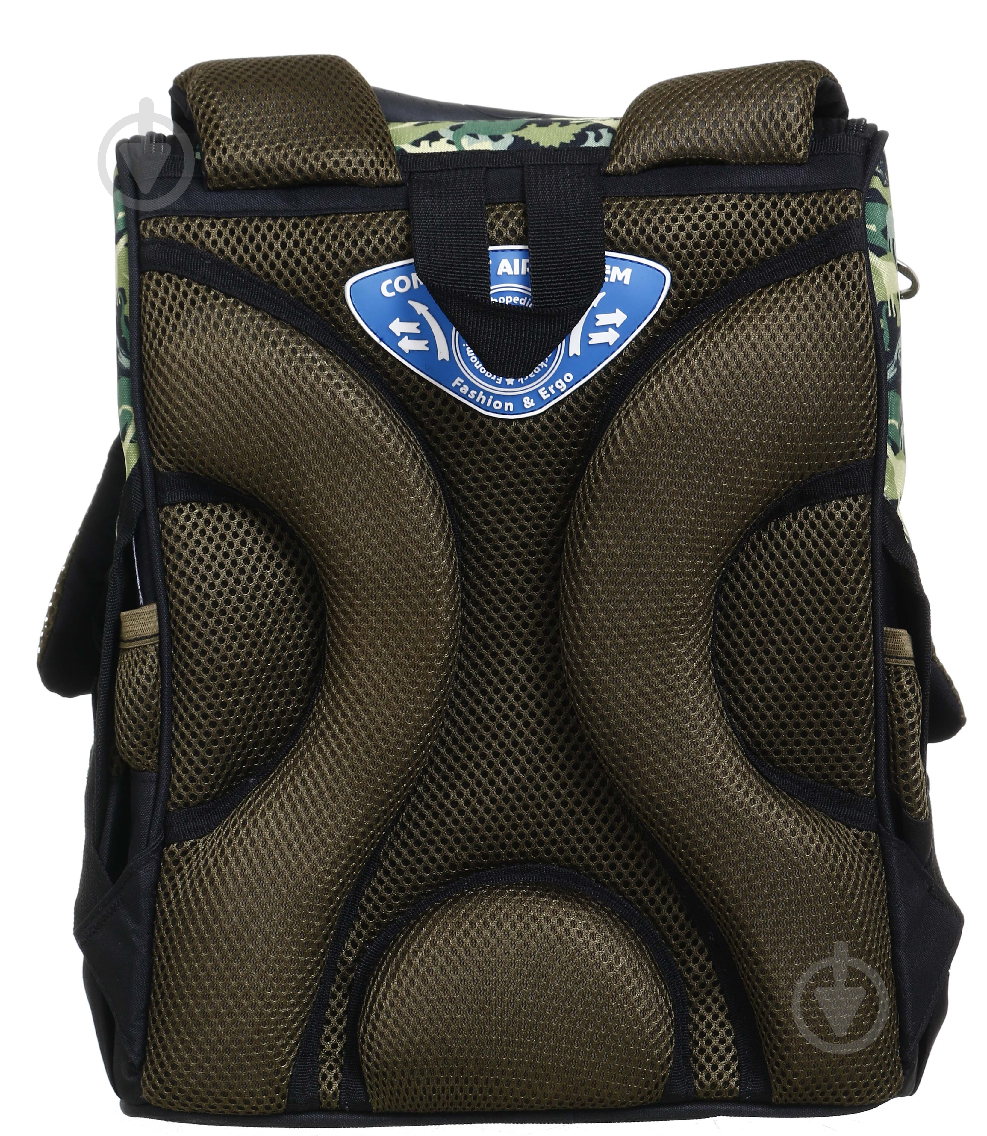 Ранец школьный Nota Bene короб ортопедический Dino динозавр хаки - фото 4 Ранец школьный Nota Bene короб ортопедический Dino динозавр хаки - фото 4