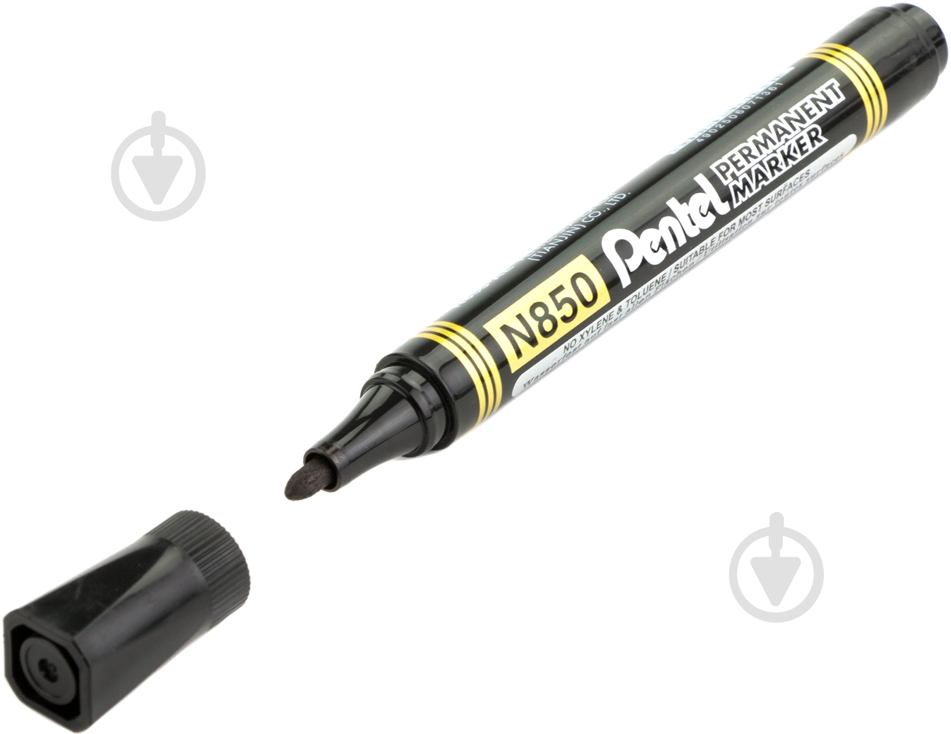 Маркер перманентный черный  Pentel N850-А - фото 1