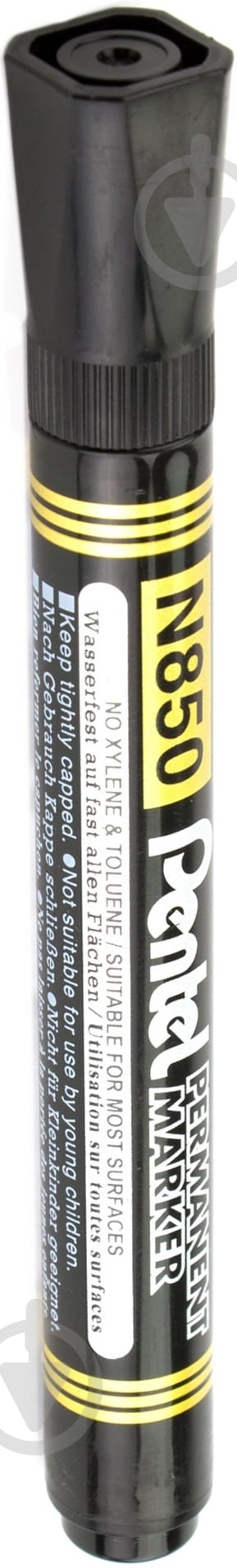 Маркер перманентный черный  Pentel N850-А - фото 2