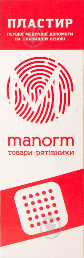 Пластир Manorm 19x72 мм стерильні 10 шт. - фото 1