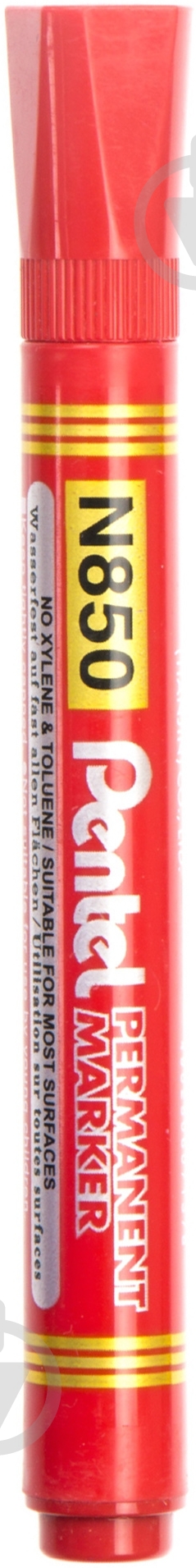 Маркер перманентный красный  Pentel N850-В - фото 2