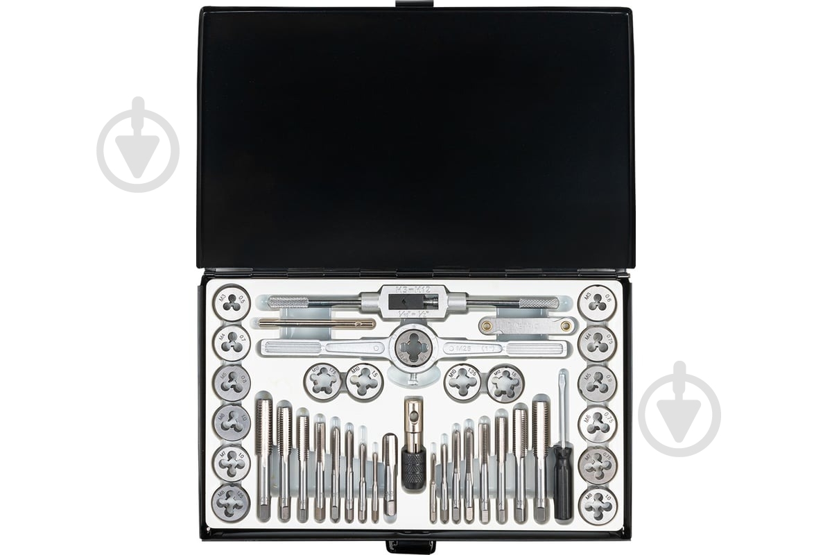 Набор метчиков и плашек метрический, в металлическом кейсе Scheppach 40 шт. SCH-M040-1 - фото 3 Набор метчиков и плашек метрический, в металлическом кейсе Scheppach 40 шт. SCH-M040-1 - фото 3