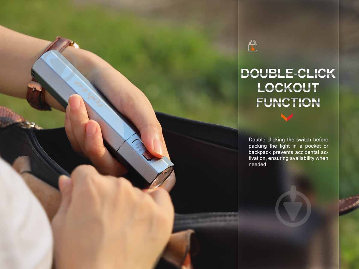 Фонарик Fenix ручной E-CP Black (E-CPblack), 1600лм - фото 8