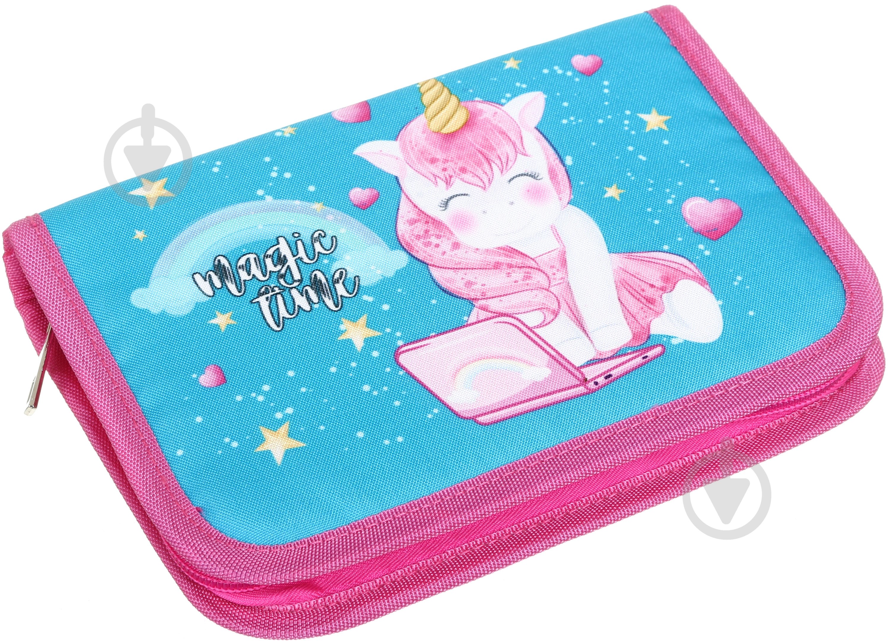 Пенал шкільний Unicorn laptop Leader різнокольоровий - фото 1