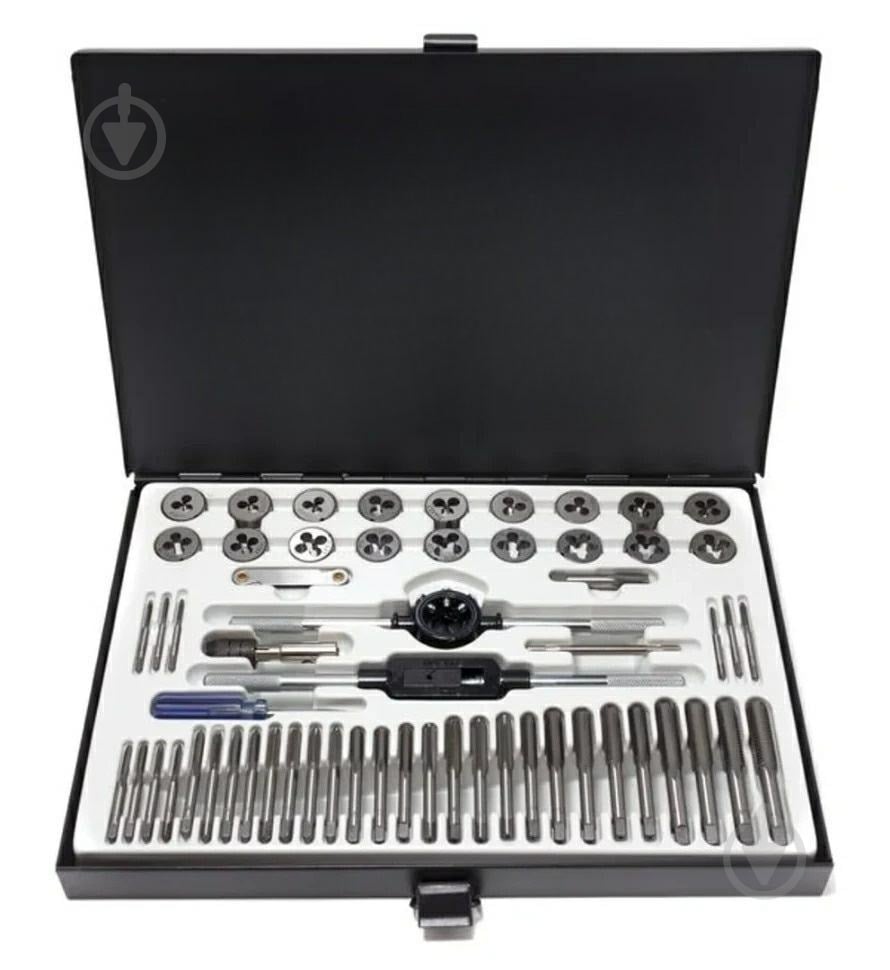 Набор метчиков и плашек метрический Scheppach 58 шт. SCH-M058-1 - фото 1 Набор метчиков и плашек метрический Scheppach 58 шт. SCH-M058-1 - фото 1