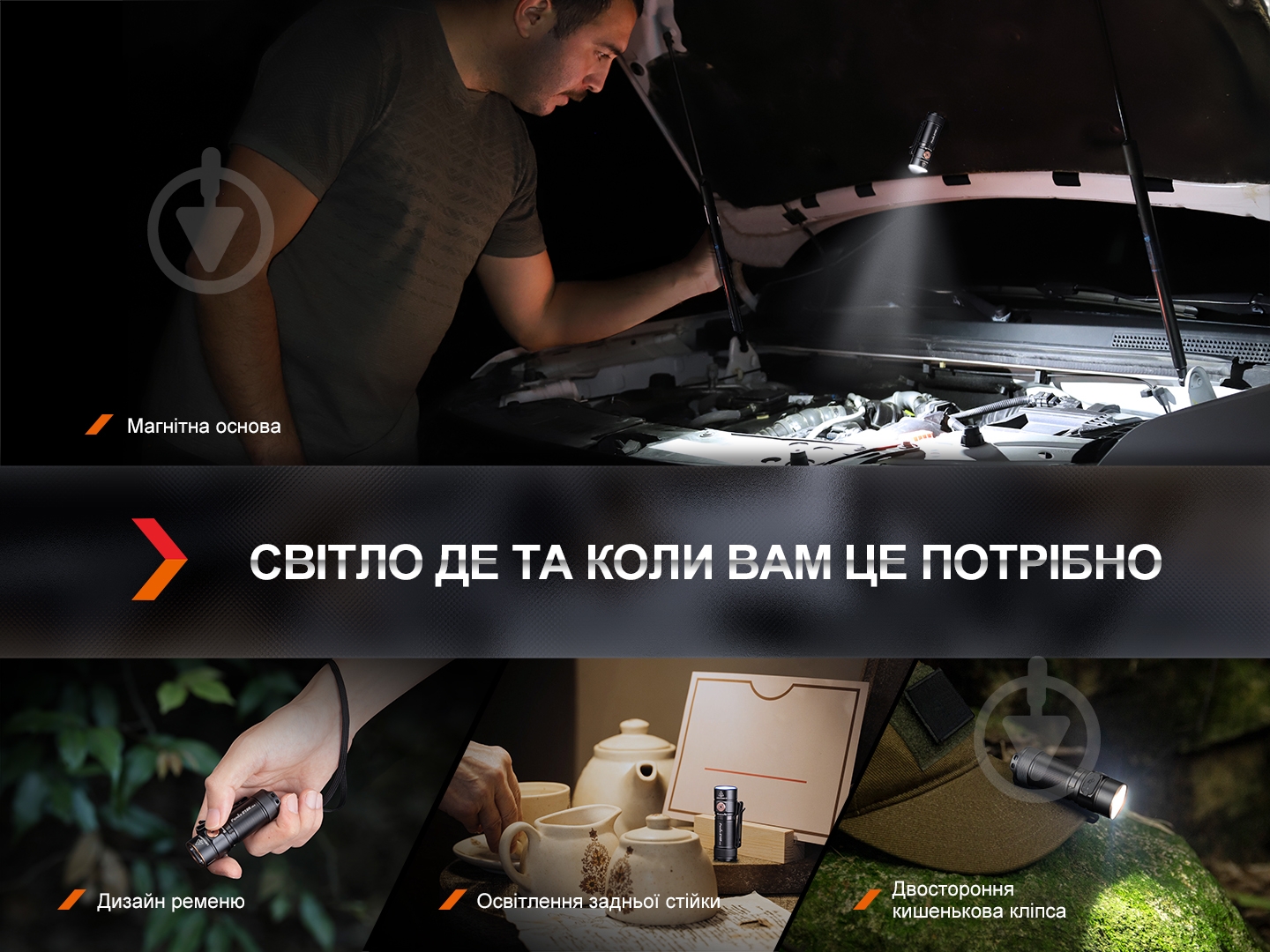 Фонарик Fenix ручиой E18R V2.0, 1200лм - фото 12