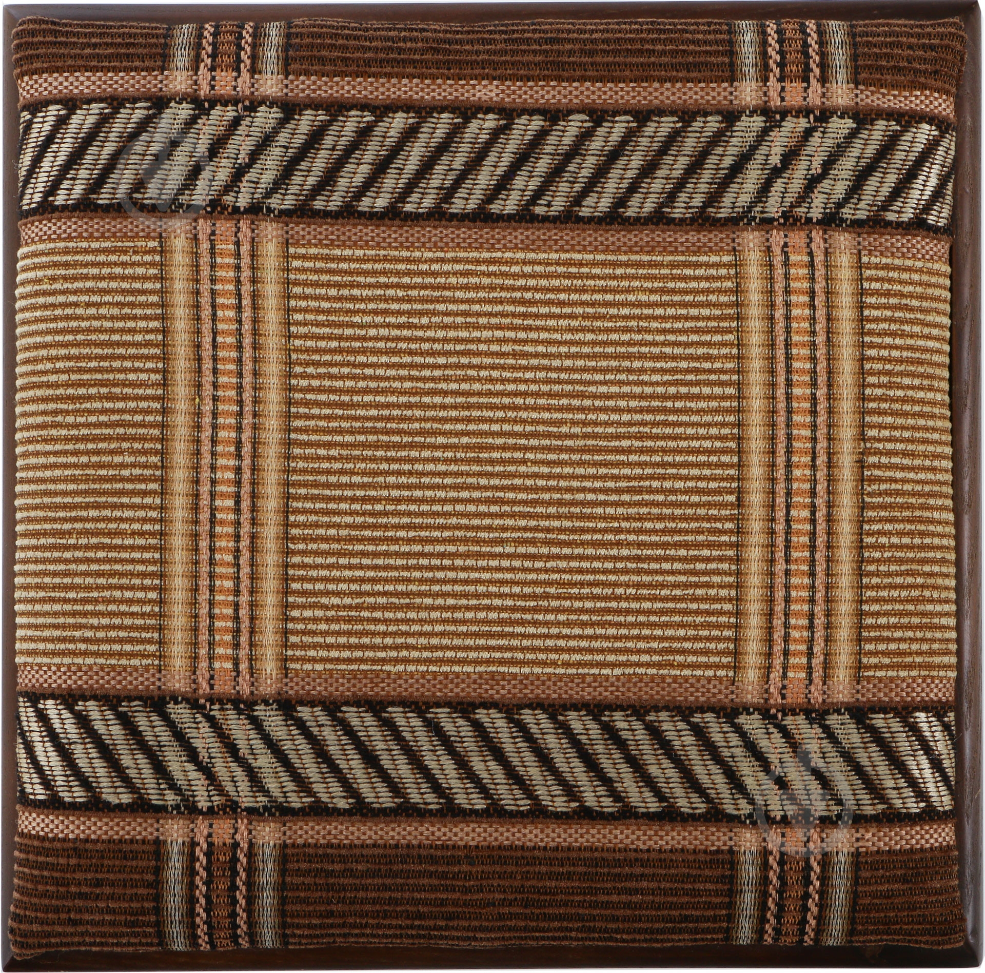 Табурет твердый разноцветный бежевый / орех темный - фото 3 Табурет твердый разноцветный бежевый / орех темный - фото 3