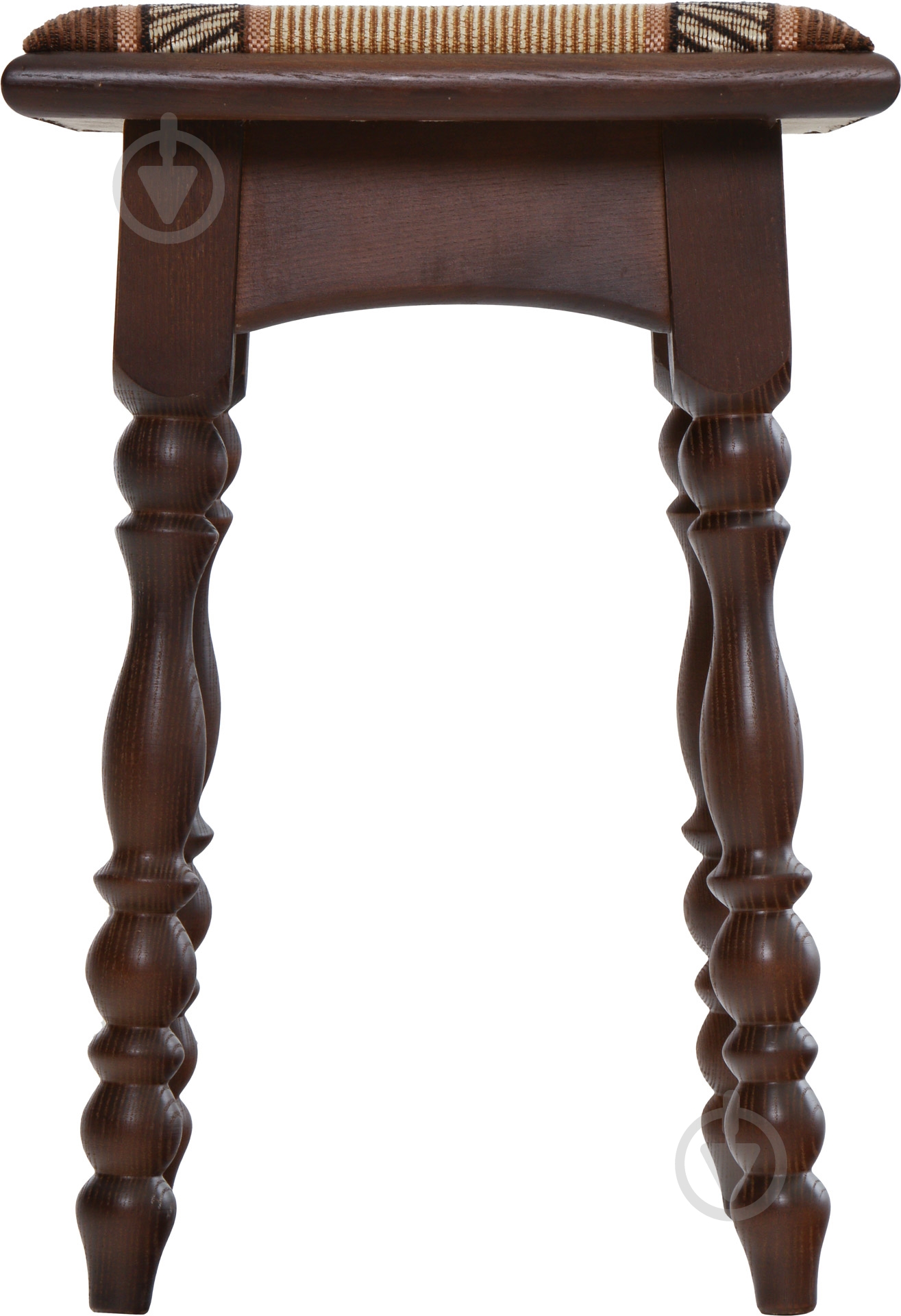 Табурет твердый разноцветный бежевый / орех темный - фото 2 Табурет твердый разноцветный бежевый / орех темный - фото 2