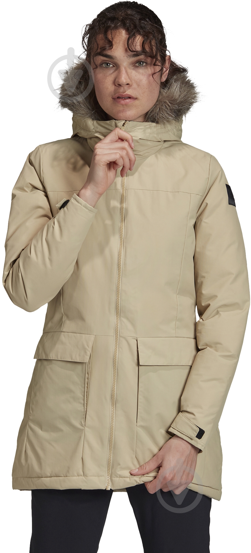 Куртка-парка женская зимняя Adidas W XPLORIC Parka GE7790 р.M бежевая - фото 2