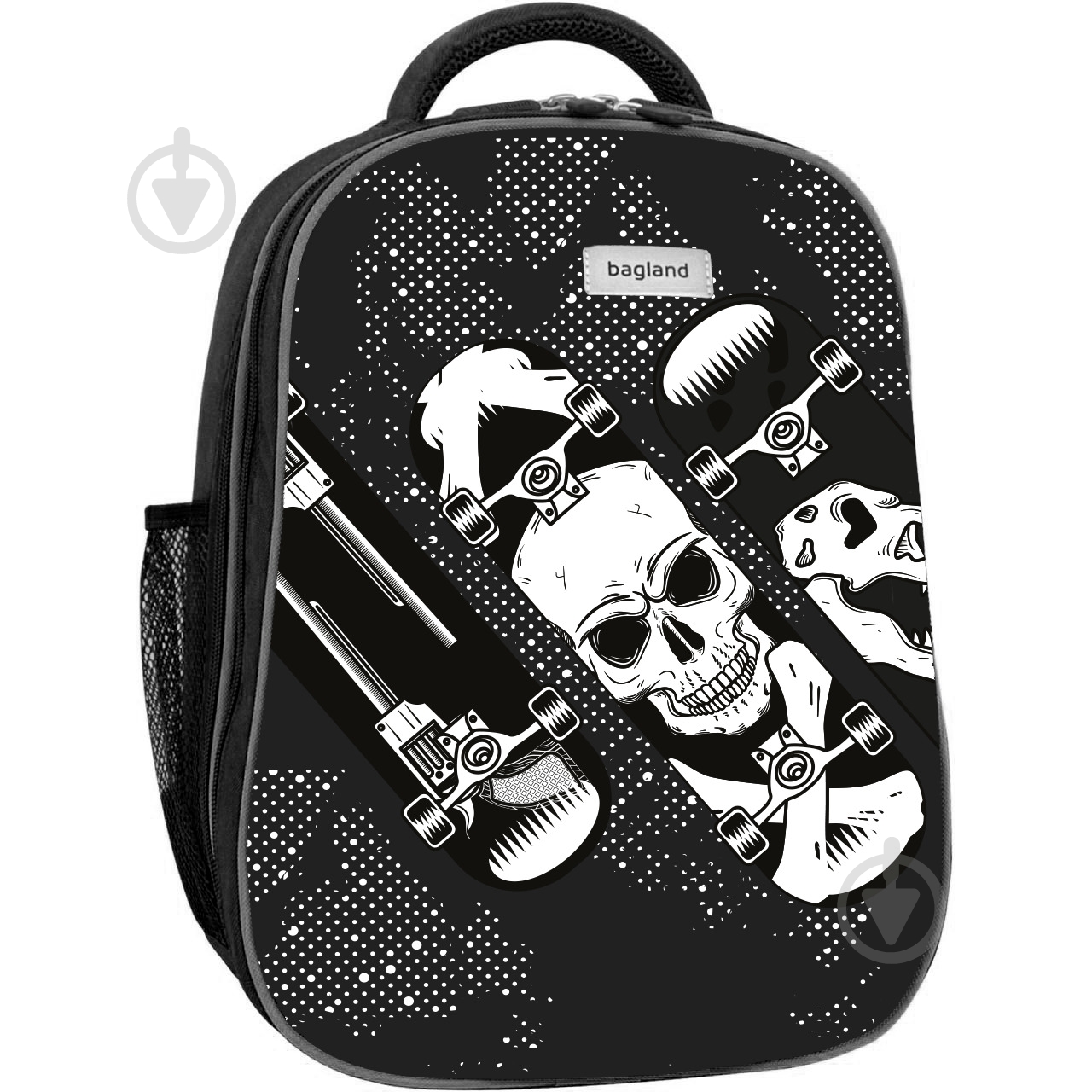 Рюкзак шкільний Bagland Skateboard with skeleton 17 л 13466 - фото 1
