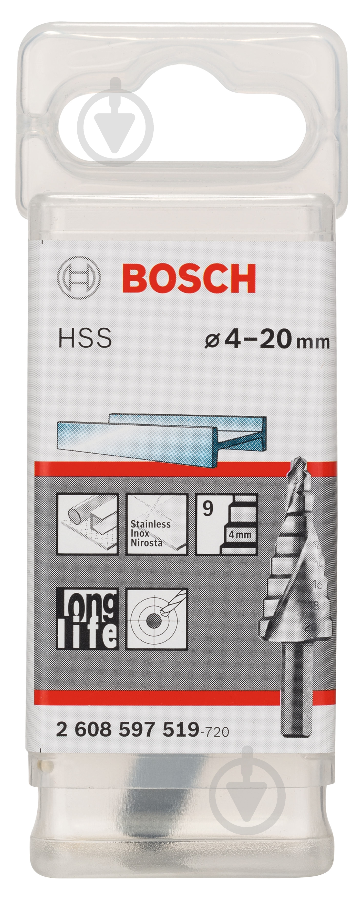 Сверло ступенчатое Bosch 1 шт. 2608597519 - фото 2