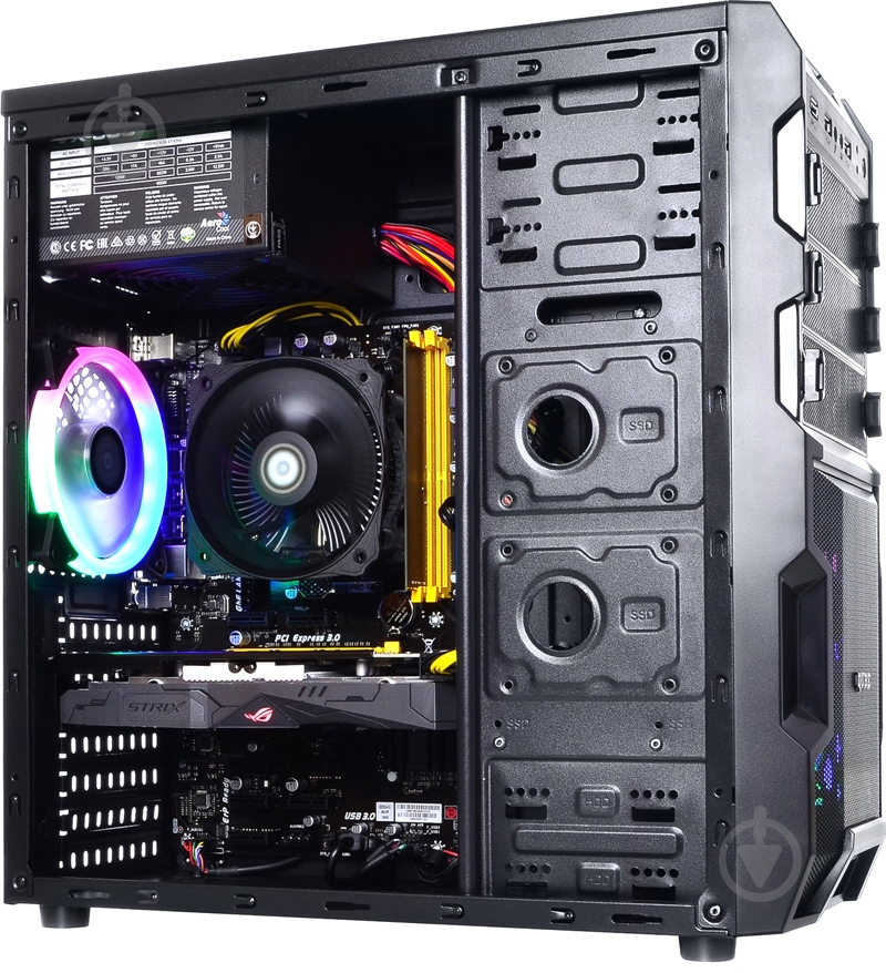 Компьютер персональный Artline Gaming X43 (X43v02) black - фото 4