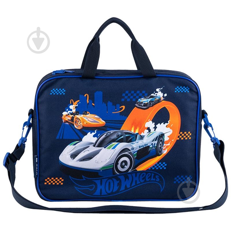 Сумка-портфель А4 589 Hot Wheels KITE - фото 1 Сумка-портфель А4 589 Hot Wheels KITE - фото 1