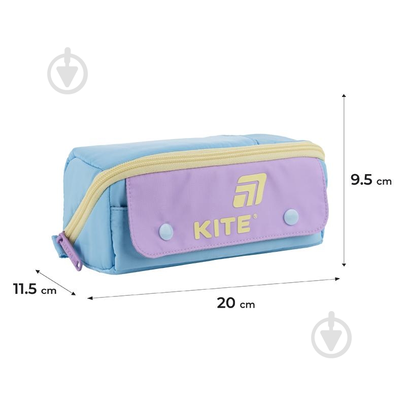Пенал K25-2702-4 KITE голубой - фото 2