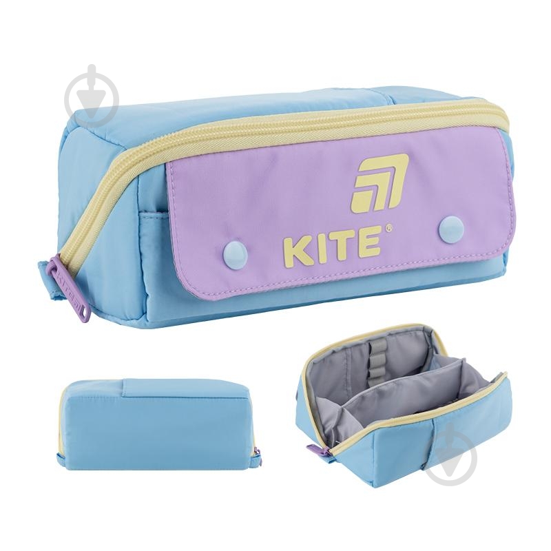 Пенал K25-2702-4 KITE голубой - фото 3