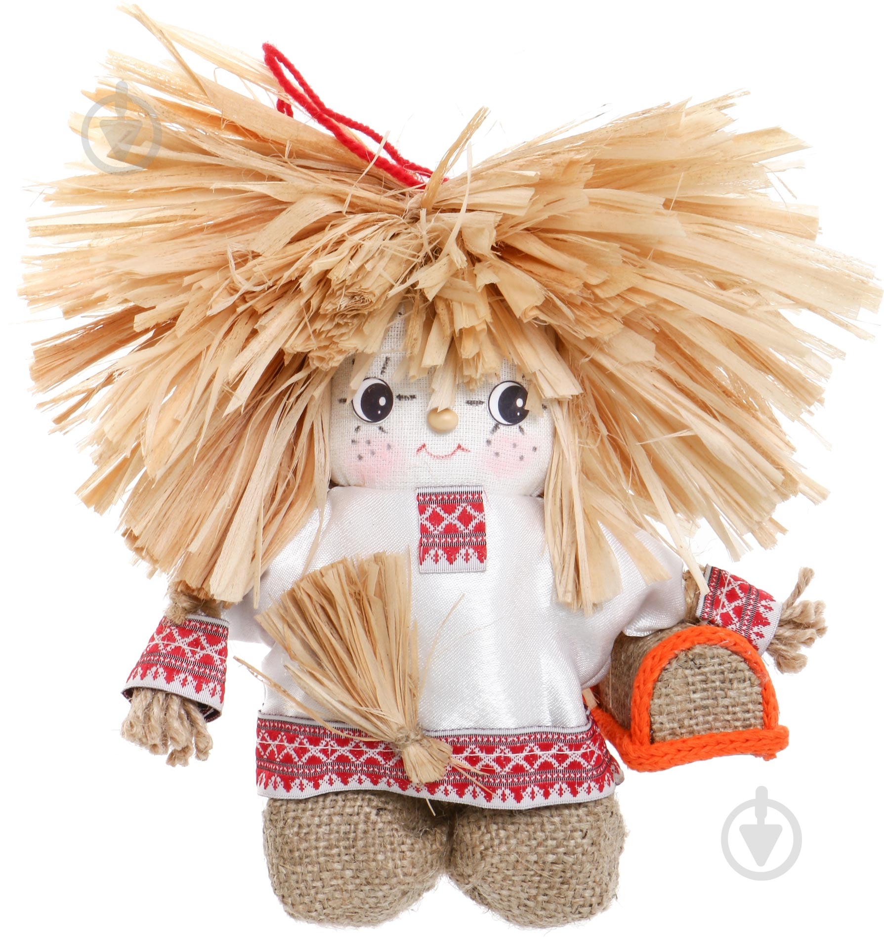 Оберег Кузя в вышиванке №133 20 см - фото 1