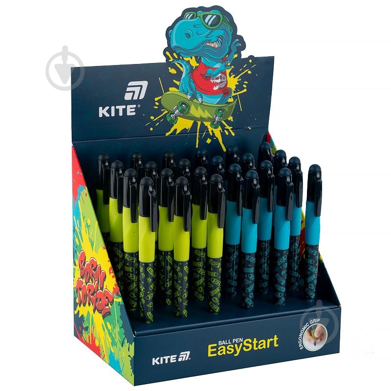 Ручка кулькова KITE EasyStart Skate K25-099-1 - фото 2 Ручка кулькова KITE EasyStart Skate K25-099-1 - фото 2